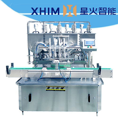 雙頭配線式顆粒辣椒醬灌裝機